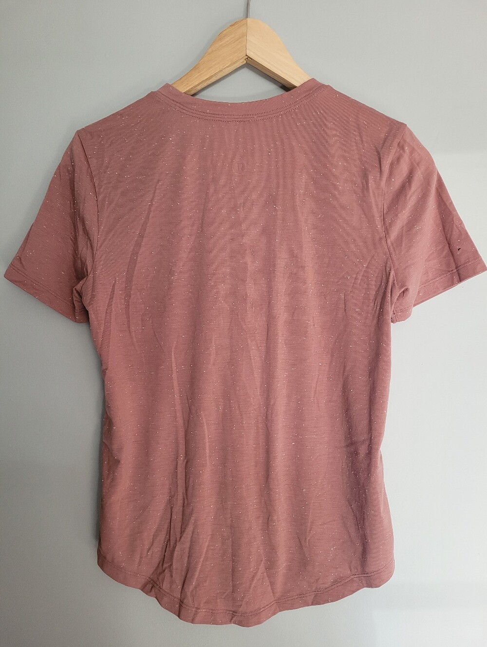 Lululemon Love Crew T-Shirt - Speckled Mauve Pink - Size 2? **No Tag** - Picture 2 of 6